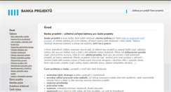 Desktop Screenshot of banka-projektu.cz